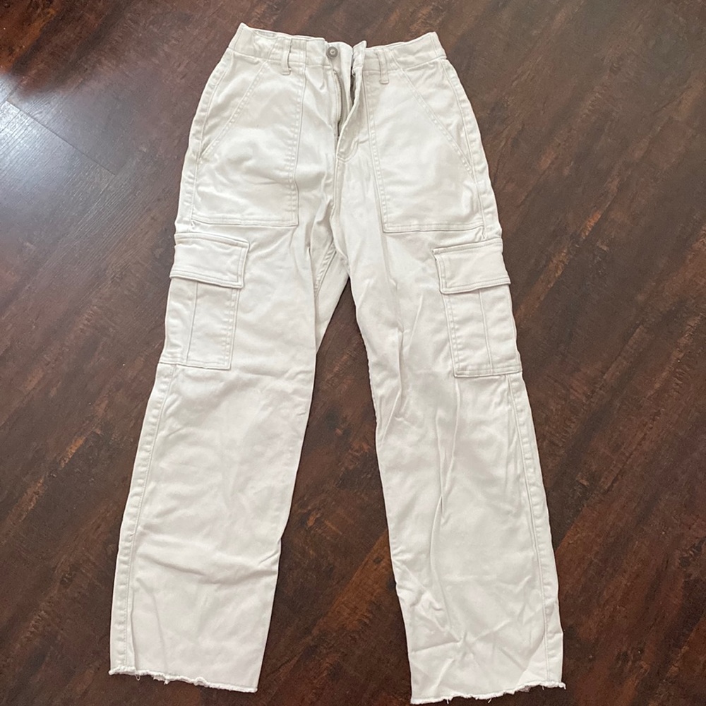 Cargo pants/ cream light color